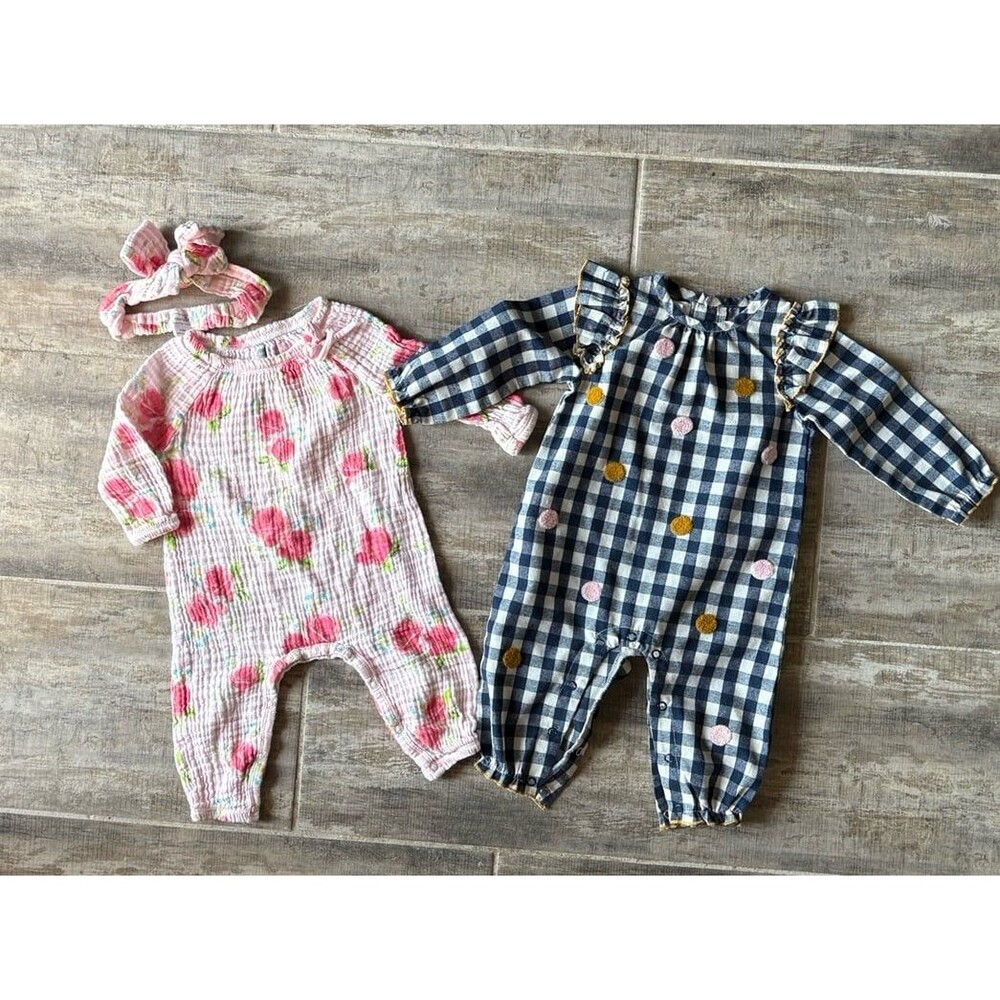 Mudpie baby girl 3-6 mo bundle